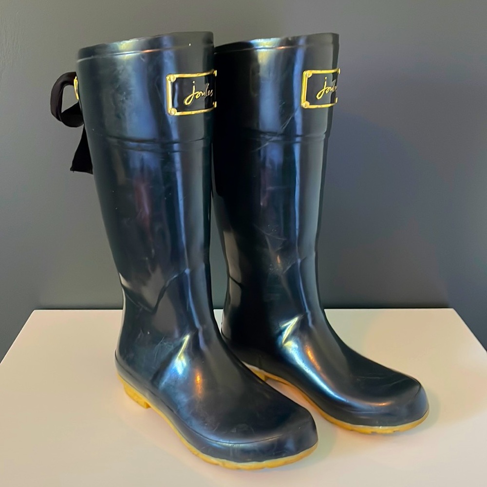 Joules Women's Evedon Gloss Tall Welly Rain Boots